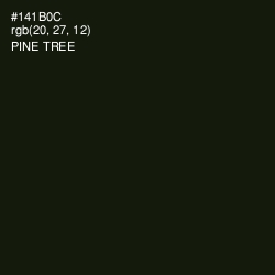 #141B0C - Pine Tree Color Image